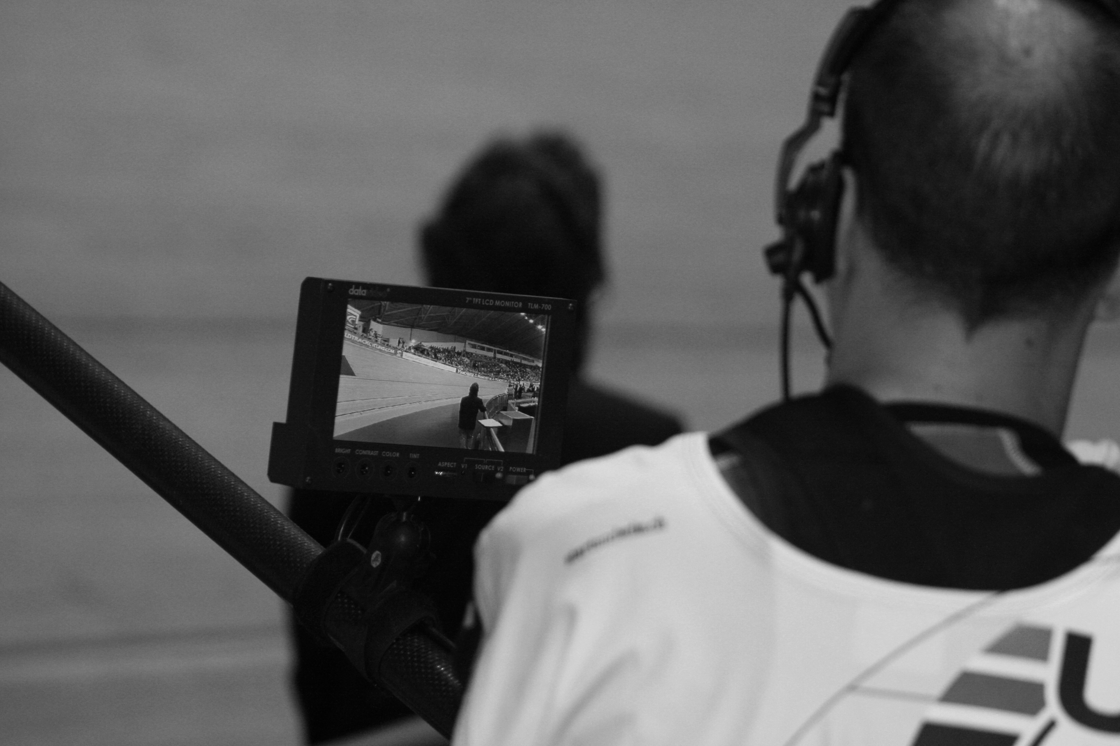 Velodrome interior, observed from the stands